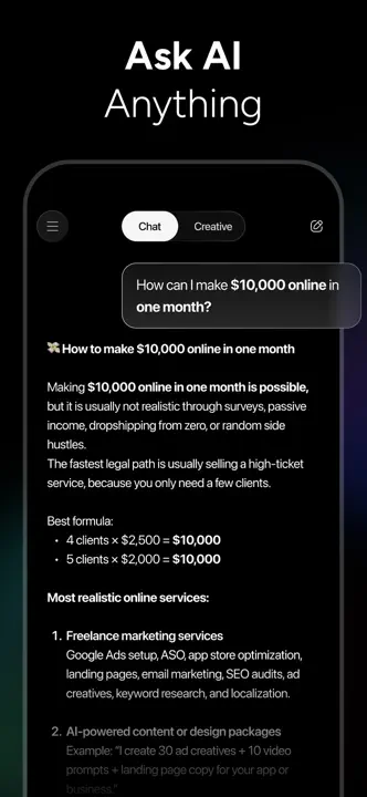 Chatbot AI Assistant : capture d’écran 2 sur 10