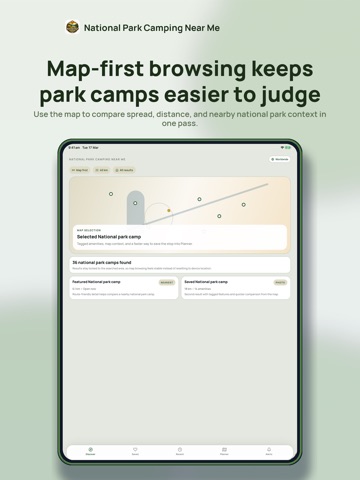 National Park Camping Near Me iPad screenshot