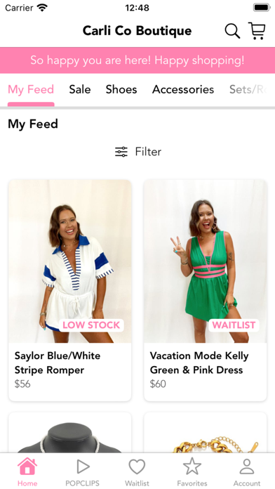 Carli Co Boutique Screenshot 2 - AppWisp.com Carli Co Boutique Screenshot 2 - AppWisp.com