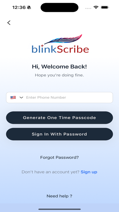 BlinkScribe Screenshot