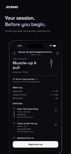 SCEND: Calisthenics & Strength screenshot 3