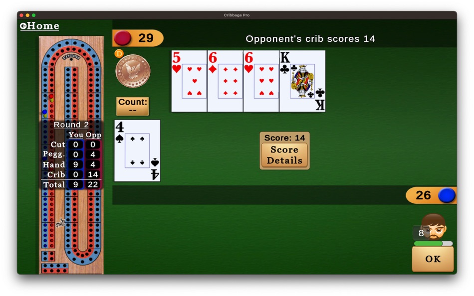 #6. Cribbage Pro, Classic Cribbage (macOS) 由: Fuller Systems, Inc.