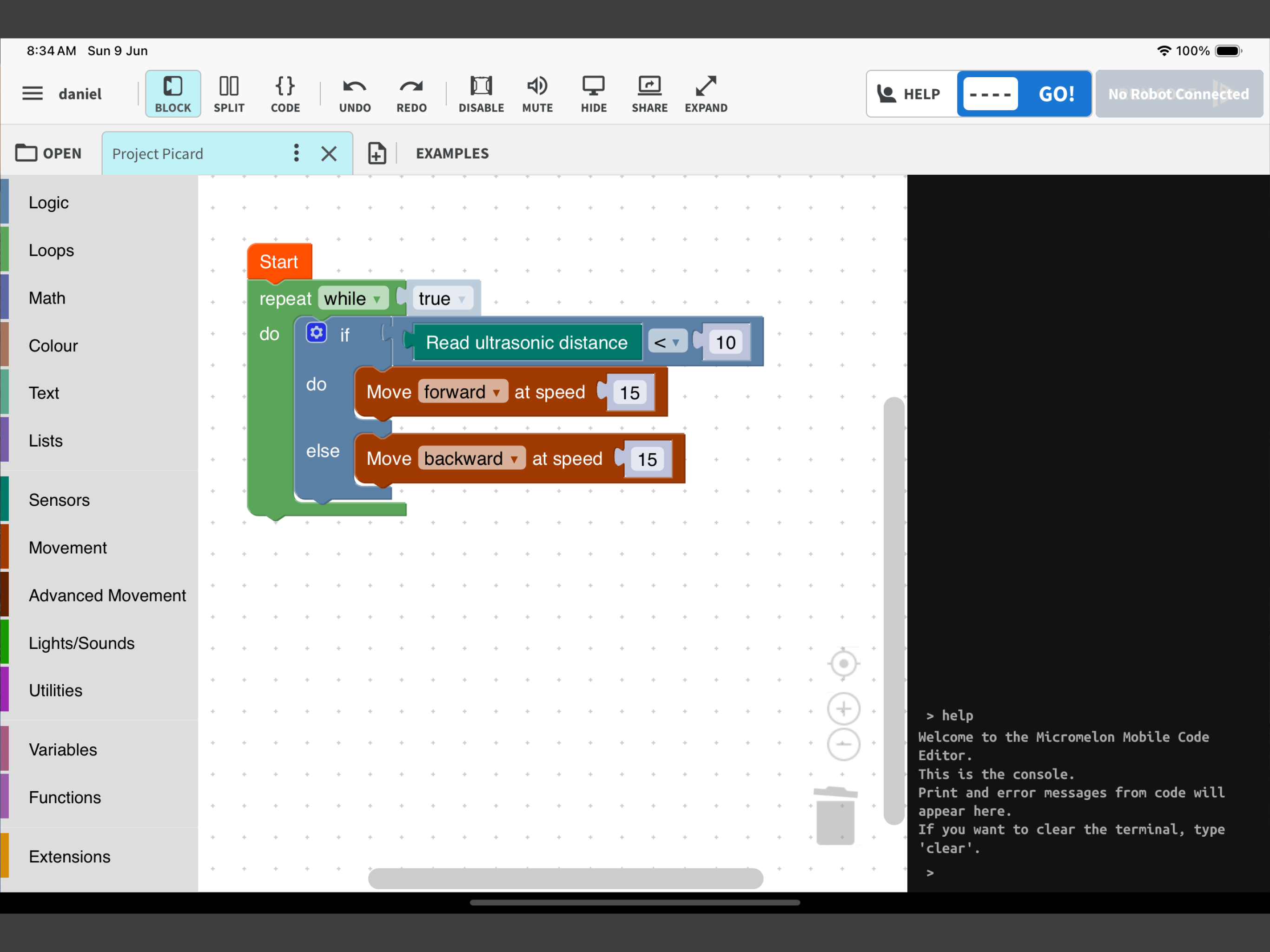 Micromelon Code Editor screenshot 3