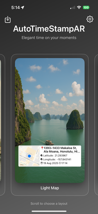 Auto Timestamp: GPS Map Camera Screenshot 4 of 6