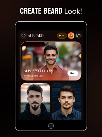 AI Beard Style Photo Changer iPad screenshot