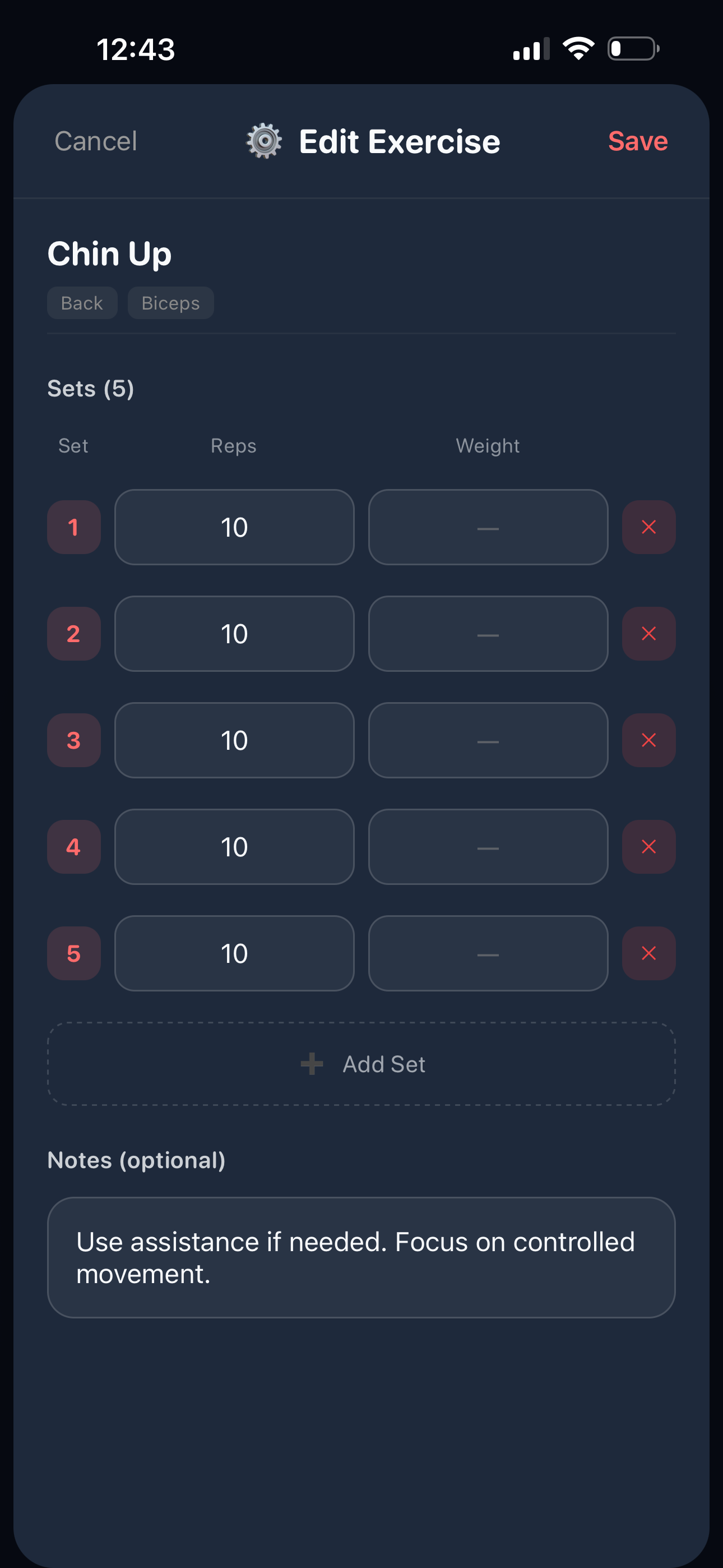 FitLog - Workout Tracker