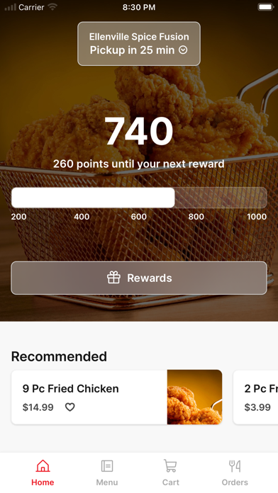 Ellenville Spice Fusion iPhone screenshot 1 - Food & Drink app