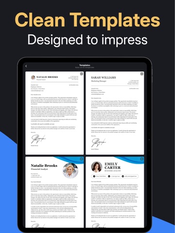 Cover Letter Maker - Get Hired iPad screenshot