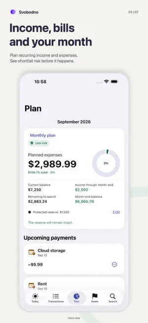 Svobodno: Budget Planner screenshot 3