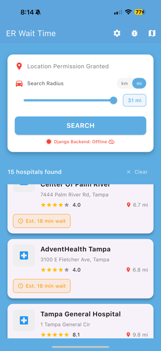 ER Wait Time - Emergency Wait Screenshot 3 of 5
