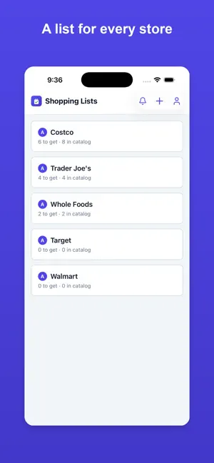 EZlist: Shared Shopping List screenshot 1