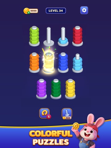 Nuts Spinner - Nut Sort Puzzle iPad screenshot