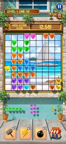 Gem Puzzle Island iPhone screenshot