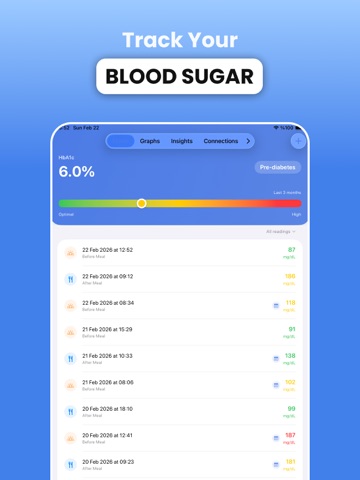Blood Sugar Tracker: EasyGluco iPad screenshot