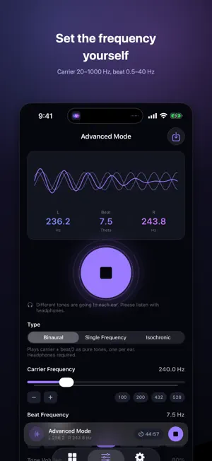 Binaural Lab: 432 Hz Tones screenshot 2