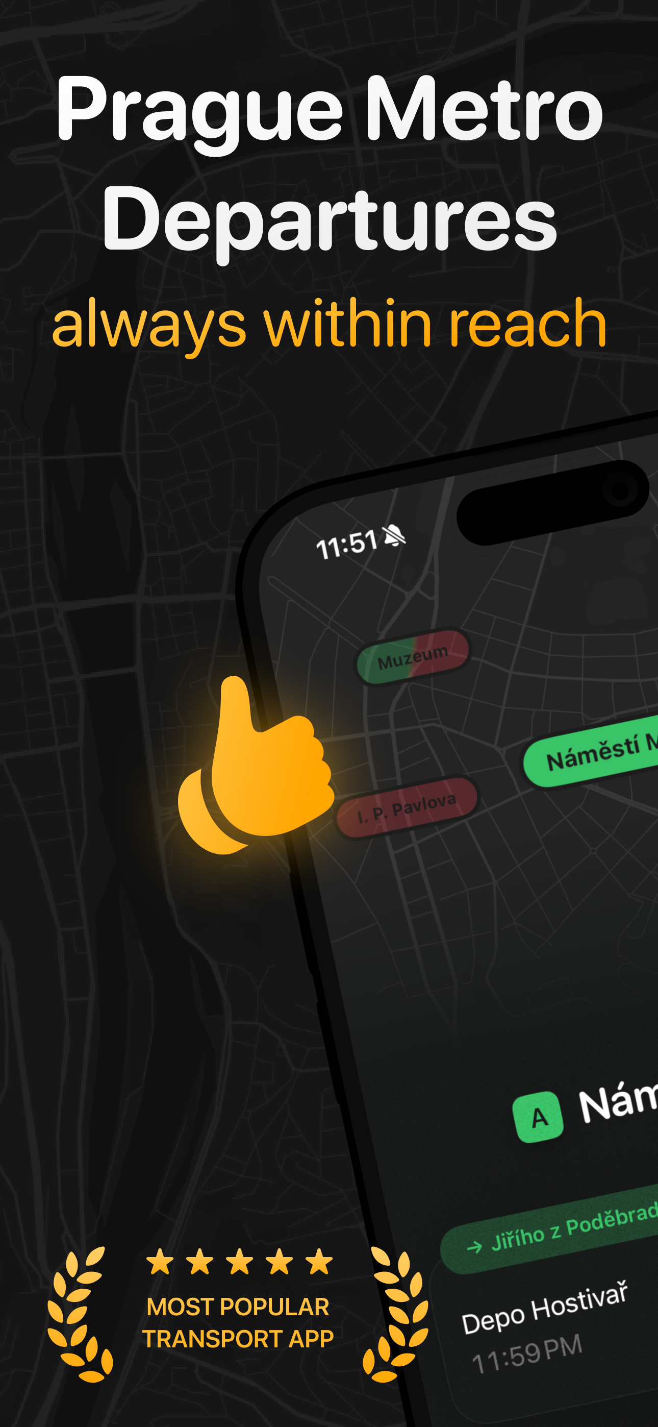 Metroji: Prague Metro App