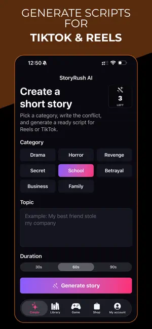 StoryRush: AI Story Game screenshot 1