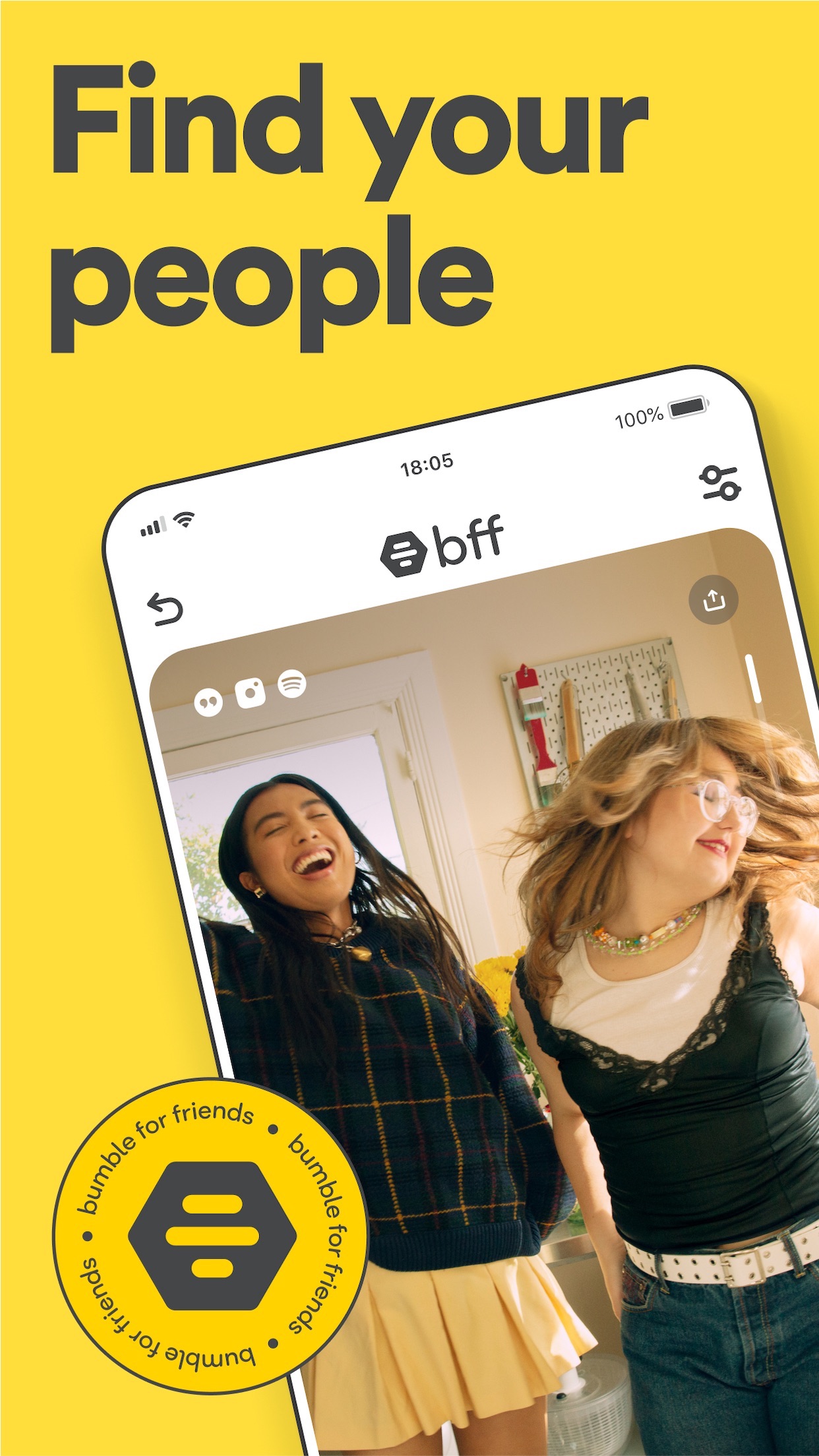 Bumble For Friends: Meet IRL screenshot 1