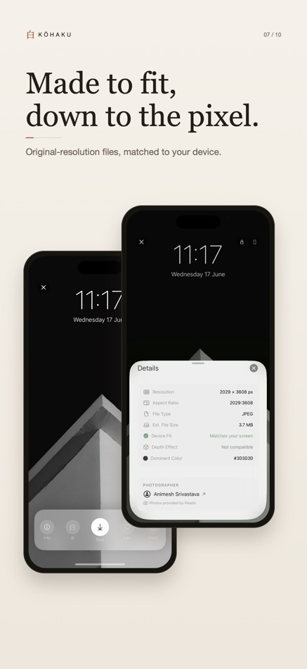 #7. Kōhaku : AI Wallpaper. No Ads (iOS) Por: Aneesh Pradeep
