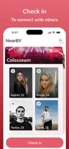 NearBY: Check in & Connect screenshot #1 for iPhone