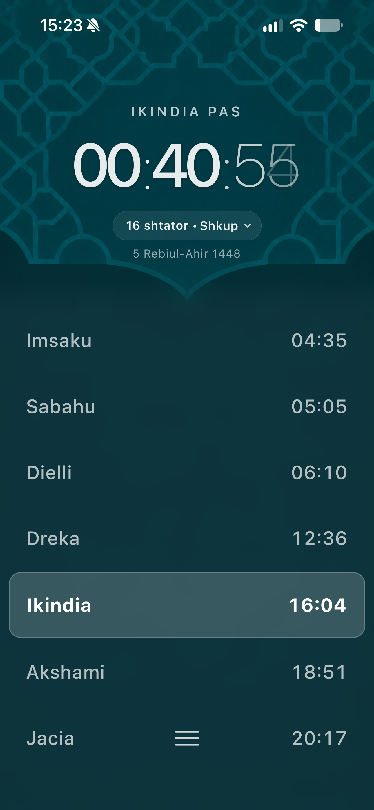 Ezani - Takvimi Shqip