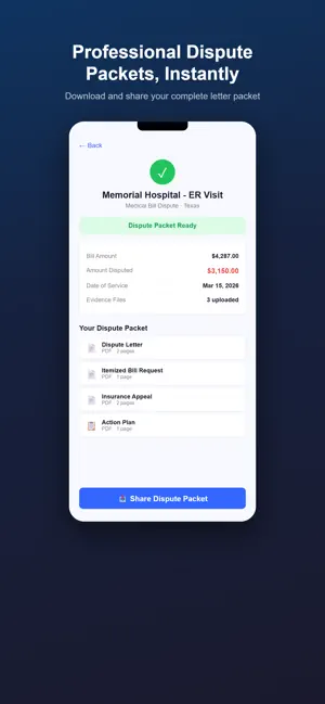 Dispute Center: Bill Help screenshot 3