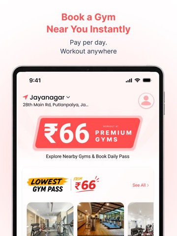 Fymble: AI Health Coach & Gyms iPad screenshot