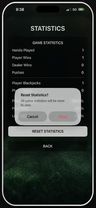 Single Deck Blackjack 21 screenshot 5