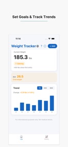 My Weight: Daily Tracker screenshot