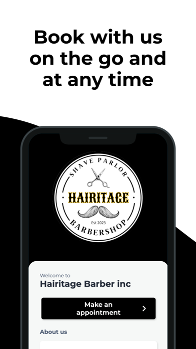 Hairitage Barbers NJ Screenshot