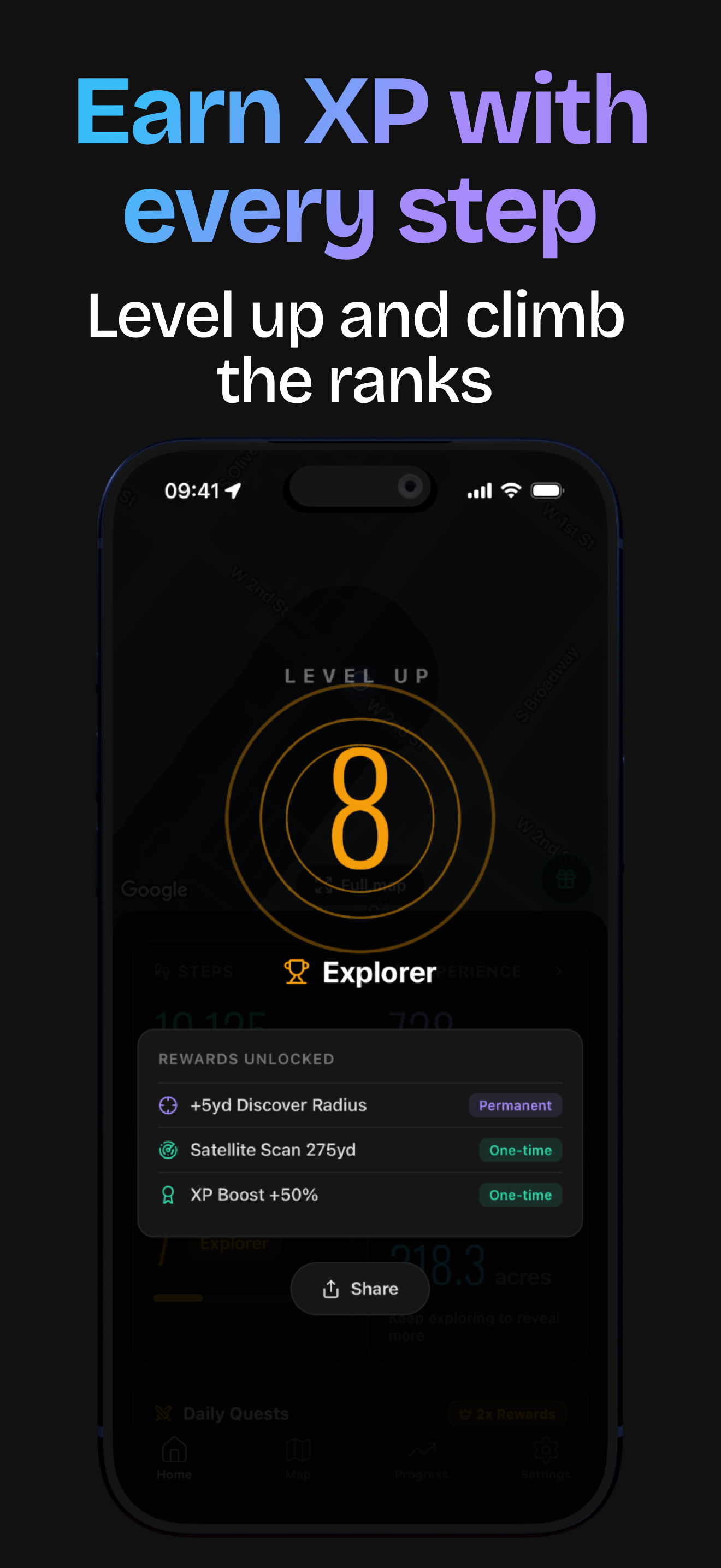 Step Counter & Map: Fogbreaker screenshot 7