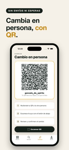 Repe: cambia láminas repetidas iPhone screenshot