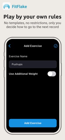 FitFlake Gym Records Tracker screenshot