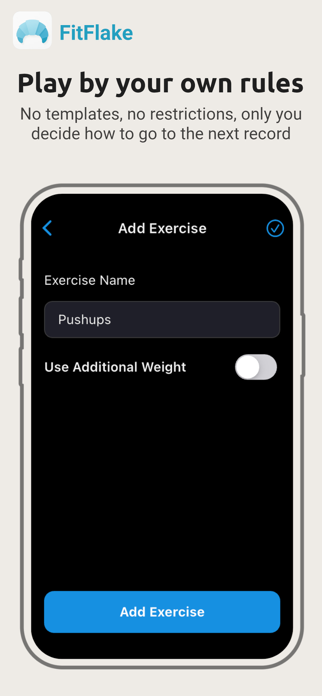 FitFlake Gym Records Tracker Screenshot 4 of 5