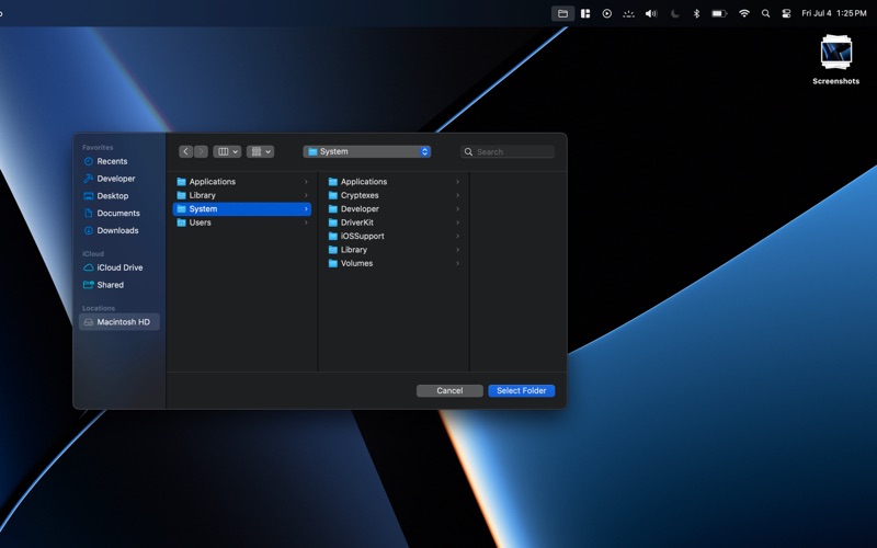 App screenshot
