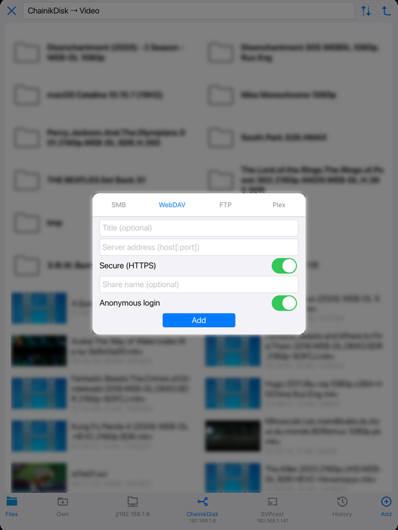 SVPlayer - watch in 60+ fps iPad screenshot 4 - Entertainment app