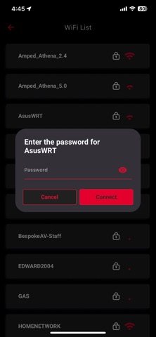 Anthem Wi-Fi Setup screenshot
