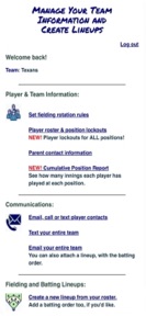 Baseball Fielding Rotation App screenshot