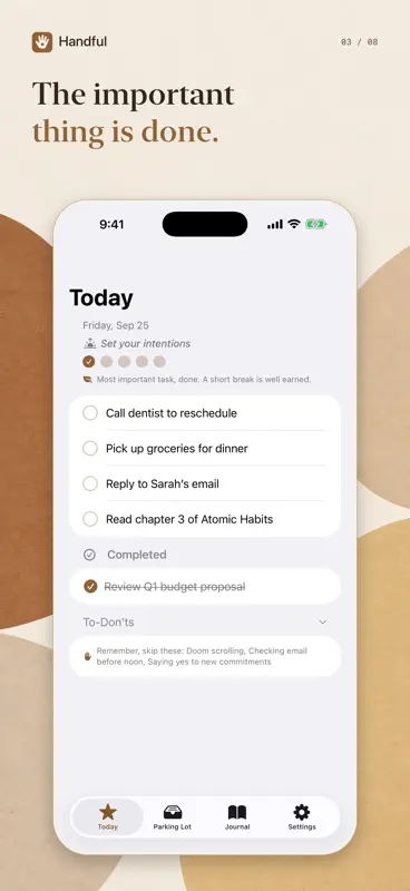 Handful - Daily Task Planner screenshot 3 of 8