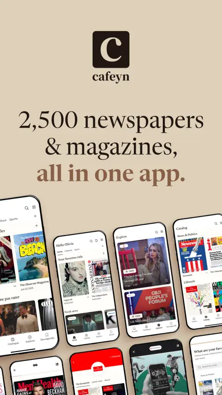 Cafeyn - News & magazines screenshot 1 of 7