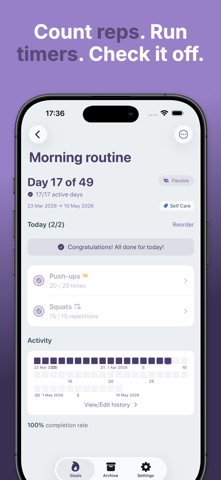Tapas: Habit & Goal Tracker Screenshot 1 of 5
