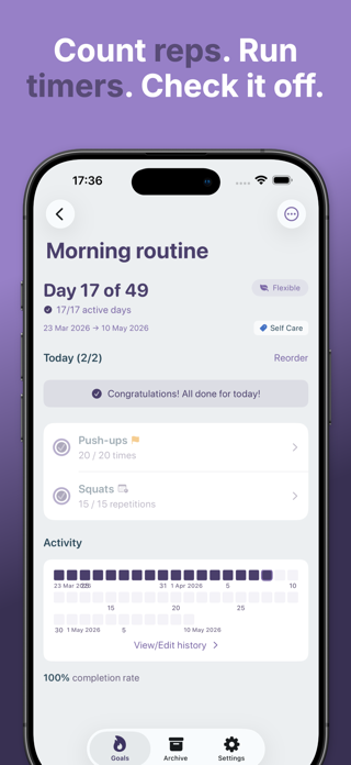 Tapas: Habit & Goal Tracker Screenshot 1 of 5