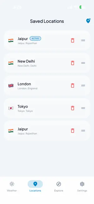 Atmosphere weather app screenshot 2