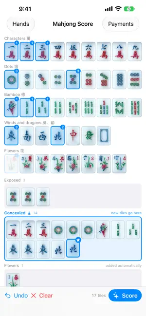 Mahjong Score by Paul screenshot 1