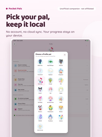 Pocket Pals for Hello Kitty iPad screenshot