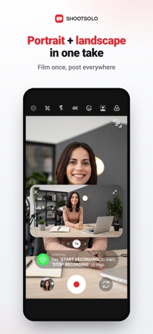 Shootsolo: Voice Video Camera screenshot