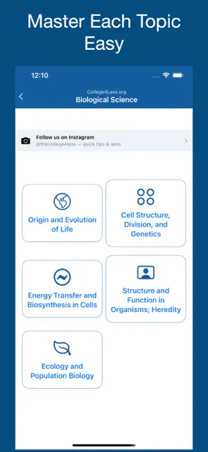 College4Less:Science screenshot 2