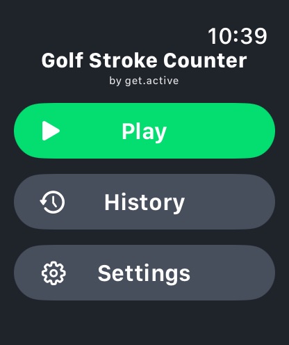 Golf Stroke Counter get.active watch screenshot 1