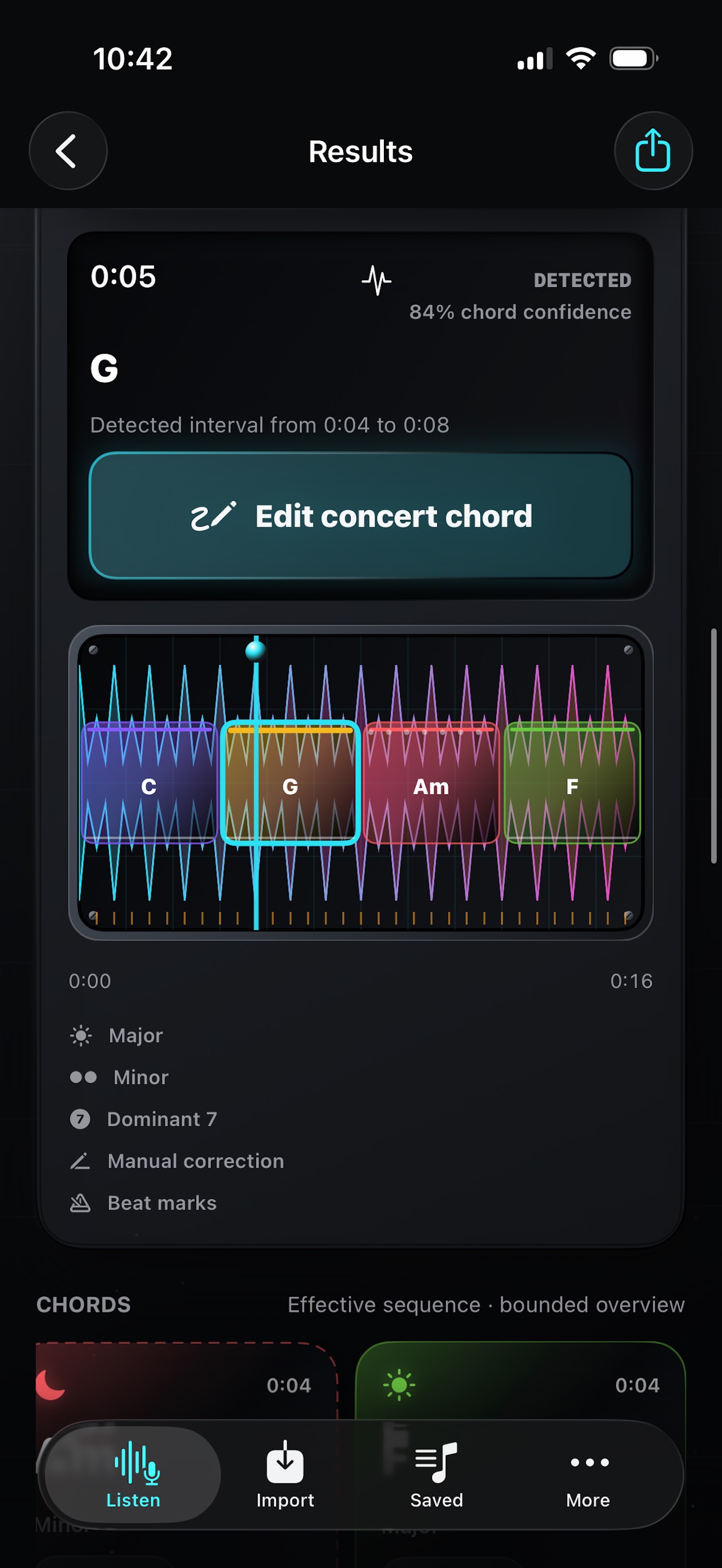Screenshot 3 of ChordLuma: Chords, Key & BPM