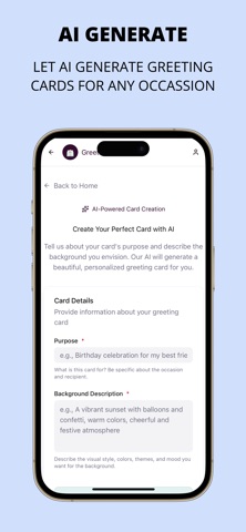 Greetings Ocean: AI Card Maker screenshot